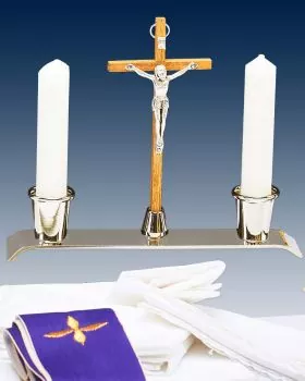 Meßkoffer 36 x 25 x 12 cm mit liturgischen Geräten