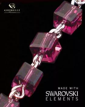 Ghirelli Rosenkranz Silber Swarovski violett 4 mm Ø
