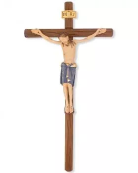 Wandkreuz Damiano 64 cm Korpus geschnitzt 30 cm