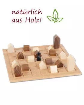Brettspiel aus Naturholz Lass die Kirche im Dorf!