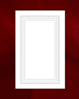 Lavabo 50 x 30 cm Leinen Damast "Jerusalemkreuz"