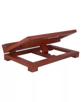 Tischpult Holz 40 x 30 cm braun gebeizt verstellbar