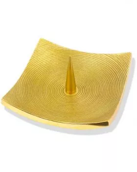 Kerzenleuchter 12,5 cm Aluminium poliert, gold