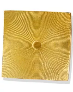 Kerzenleuchter 12,5 cm Aluminium poliert, gold