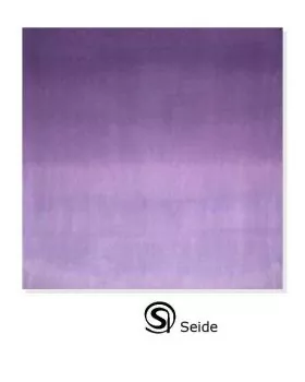 Seidentuch 90 x 90 cm violett, Handarbeit