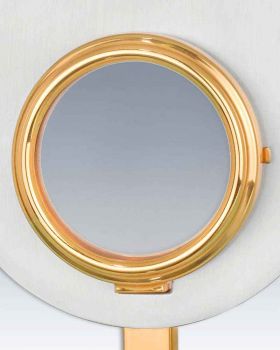 Lunula 76 mm Ø vergoldet für Hostien mit 67 mm Ø