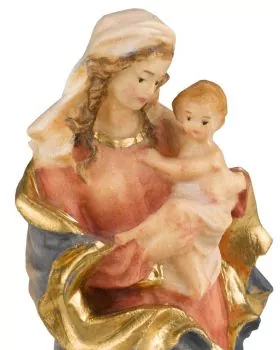 Madonna Mutter des Herzens, 7,5 cm koloriert