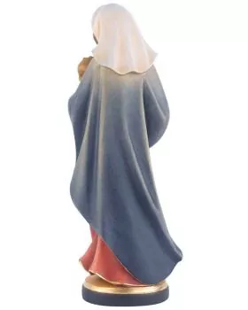 Schutzmadonna Figur 30 cm koloriert, holzgeschnitzt