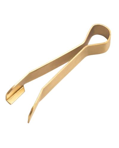 Dochtlöscher - Zange Messing matt 8 cm lang