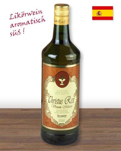 Vinum Missae 15 % Vol. CHRISTUS REX weiss 1 Ltr.
