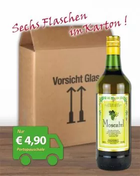 Messwein Moscatel aus Spanien 1 Ltr. Flasche, weiß, süß