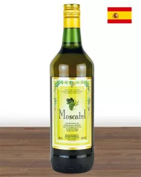 Messwein Moscatel aus Spanien 1 Ltr. Flasche, weiß, süß