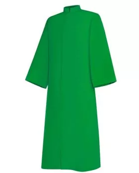 Ministrantentalar 140 cm lg. mit Arm, Polyester grün