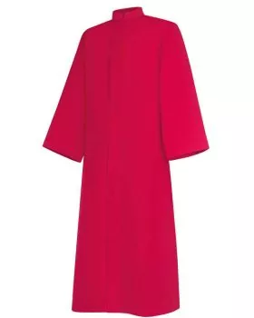 Ministrantentalar rot 110 cm mit Arm, 100 % Polyester