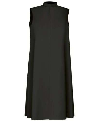 Ministrantentalar 140 cm lg. ohne Arm, Polyester schwarz