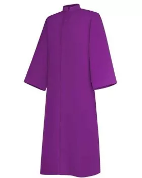 Ministrantentalar violett 130 cm mit Arm 100 % Polyester