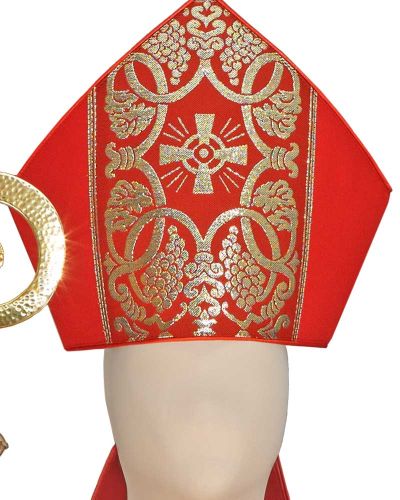 Preview: Nikolausset Mantel und Mitra Gr. 59/60 "Ambelos" 140 cm lang