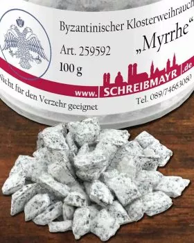 Myrrhe Klosterweihrauch griechisch, 100 g im Glas