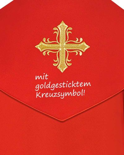 Nikolaus-Rauchmantel mit Kreuzsymbol 140 cm lang