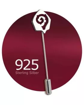 Bischofsnadel aus 925 Silber 10 x 8 mm mit Verschluß