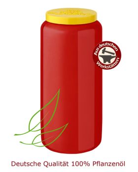 20 Ewiglichtölkerzen 7 Tage Brenner rot 100 % Pflanzenöl