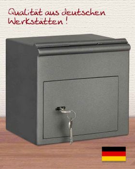 Opferstock mit Eckeinwurf 21,5 x 22 x 15 cm Stahl