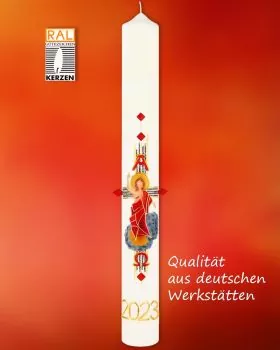 Osterkerze 800 x 80 mm Auferstehungschristus