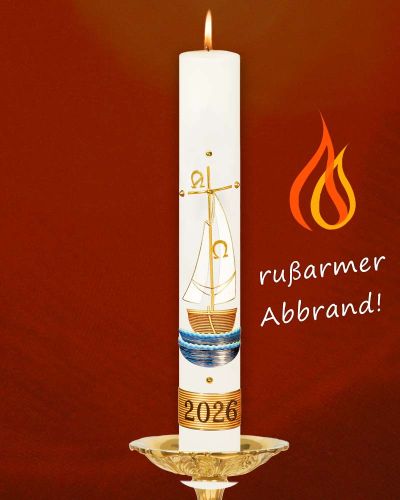 Preview: Osterkerze 800 x 80 mm RAL Schiff der Gemeinschaft