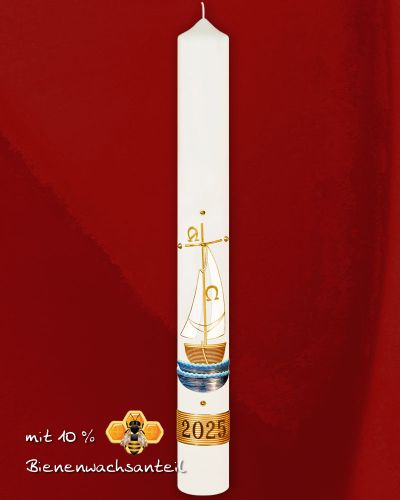 Osterkerze 800 x 80 mm RAL Schiff der Gemeinschaft