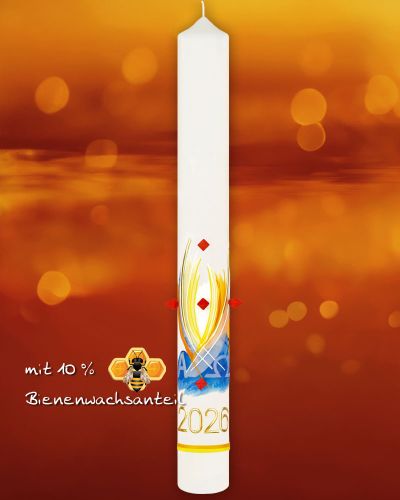 Preview: Osterkerze 600 x 70 mm  "Ich mache alles neu"