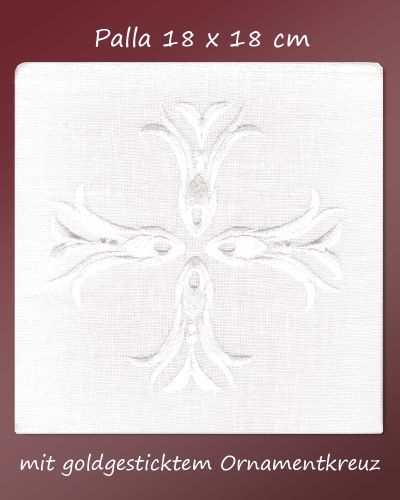 Preview: Kelchgarnitur mit barocker weißer Ornamentik, 4-teilig