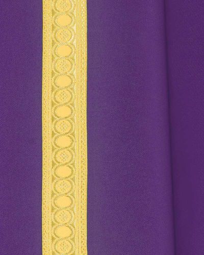 Kasel mit Innenstola, violett mit goldener Bordüre
