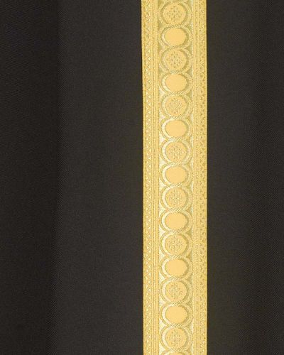 Messgewand und Innenstola schwarz, goldene Bordüre