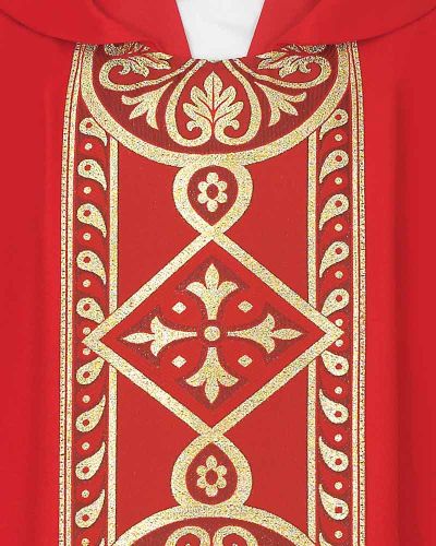 Nikolausgewand Borte rot Nikolauskasel mit Stola