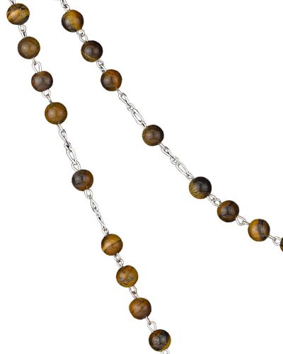 Rosenkranz Tigerauge 6 mm Ø Perlen im Geschenketu