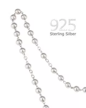 Rosenkranz echt Silber 925 kleine Perlen 4 mm Ø