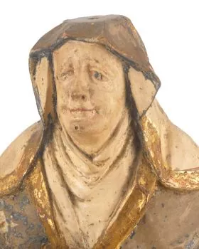 Pieta 16. Jhrd. 34 x 32 cm holzgeschnitzt antik gefasst