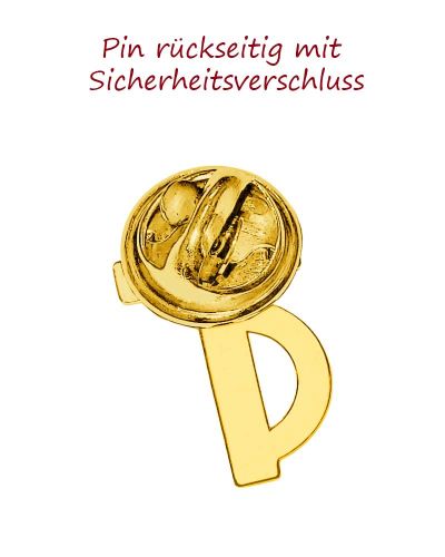 Preview: Ansteckkreuz für Diakone Sterling Silber, vergoldet
