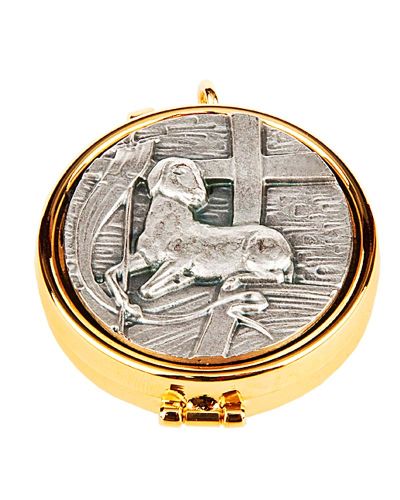Versehpatene 5,5 cm Ø Kreuzrelief Lamm Gottes