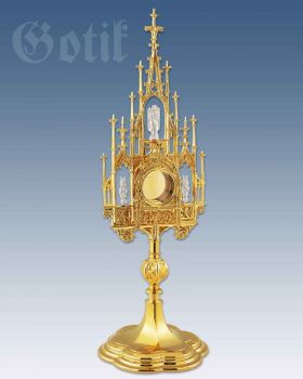 Reliquiar mit gotischer Ornamentik 30 cm