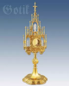 Reliquiar mit gotischer Ornamentik 30 cm