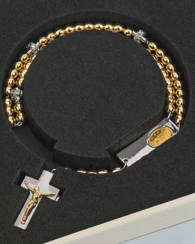 Rosalet Armband Sterling Silber mit vergoldeten Perlen