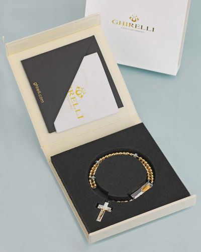 Preview: Rosalet Armband Sterling Silber mit vergoldeten Perlen