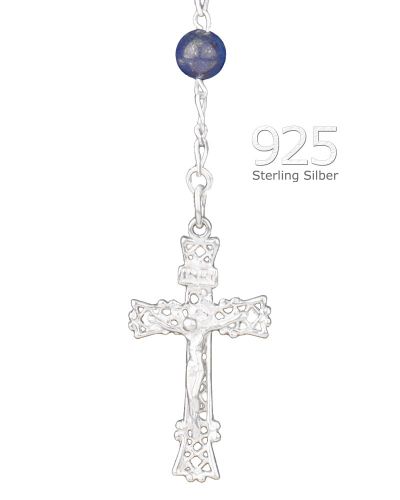 Preview: Rosenkranz Lapislazuli 6 mm Ø Perlen im Geschenketui