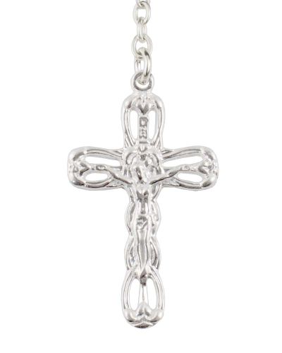 Rosenkranz Hämatit 6 mm Sterling Silber gekettelt