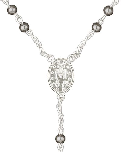 Preview: Rosenkranz Hämatit 6 mm Ø Perlen im Geschenketui
