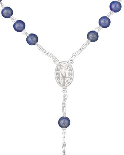 Preview: Rosenkranz Lapislazuli 6 mm Ø Perlen im Geschenketui