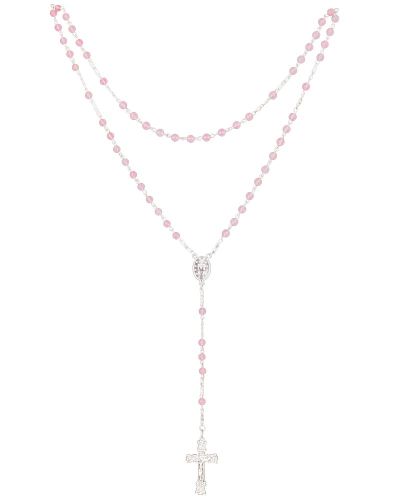 Rosenkranz Rosenquarzperlen 6 mm Ø im Geschenketui
