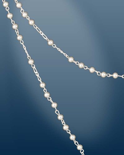 Rosenkranz 925 Silber Perlen 4 mm Ø im Geschenketui