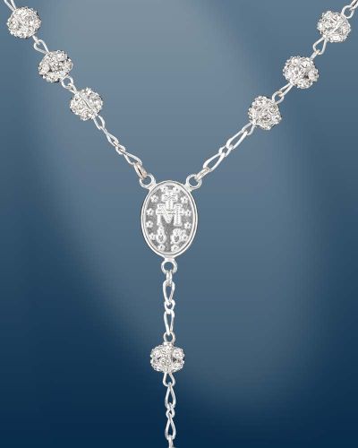 Preview: Rosenkranz im Geschenketui Sterling Silber 6 mm Ø